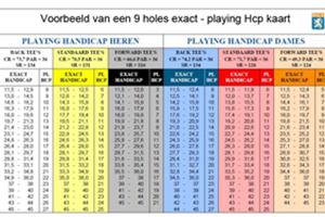 Handicap verrekening